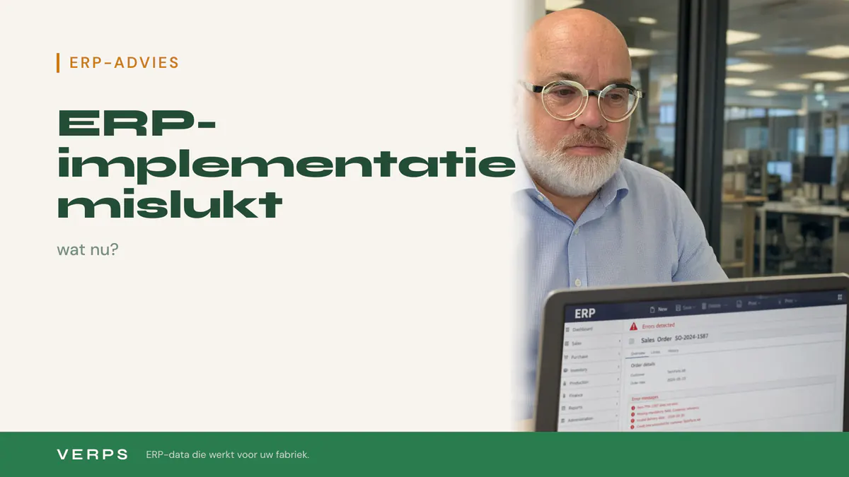 ERP-implementatie mislukt, wat nu?