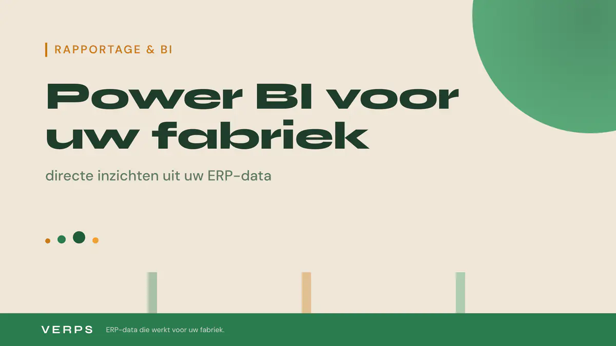 Industrie 4.0 in het MKB: praktisch beginnen met Power BI op uw ERP-data